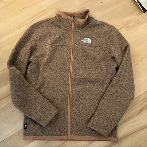 The North Face Tan Zip-Up fleece shell